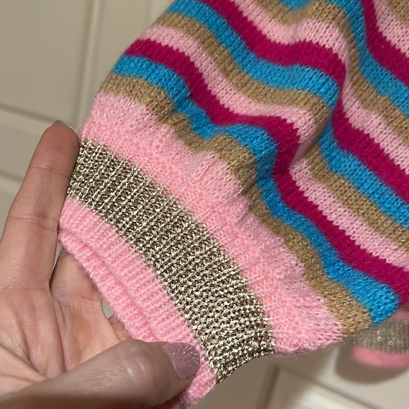 Lilly Pulitzer marceletta sweater striped pink wool xl new nwt - Picture 4 of 6